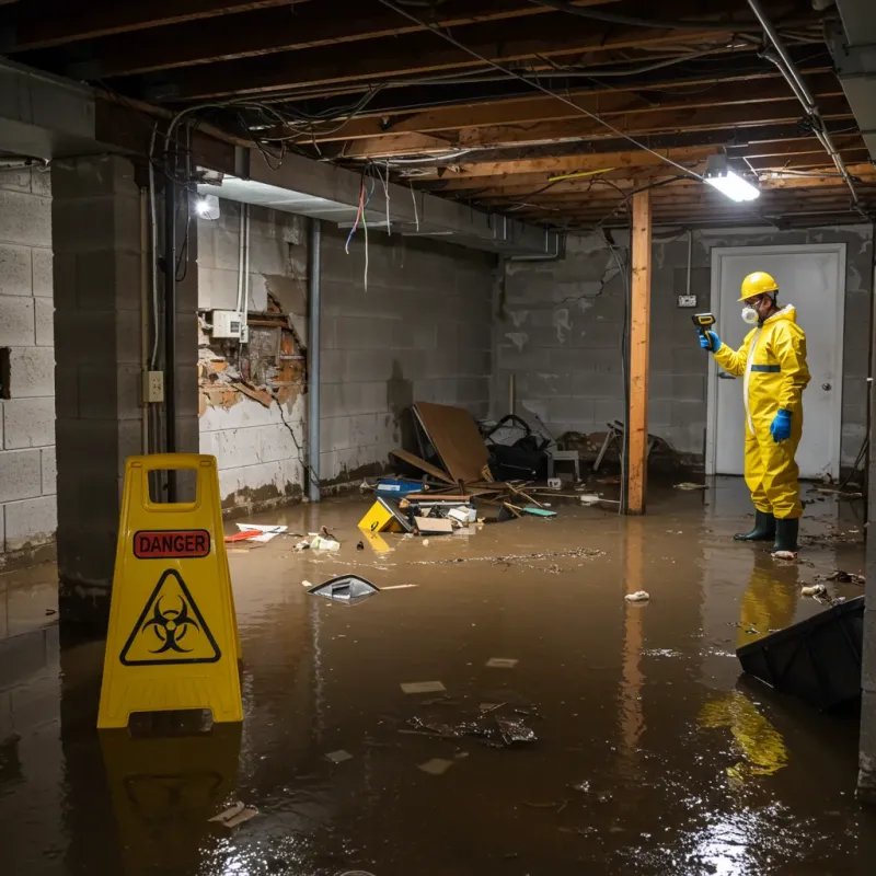 Flooded Basement Electrical Hazard in Tea, SD Property